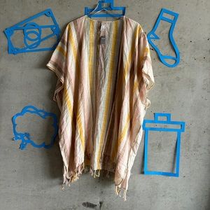 NWT Aerie Striped Beach Coverup Kimono